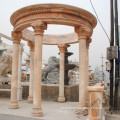 Simple Classical European White Marble Stone Gazebo For Sale